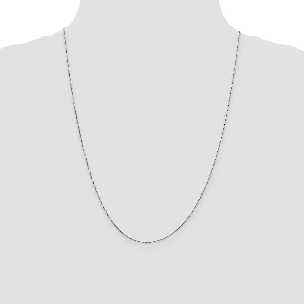 Sterling Silver .95mm Round Franco Chain - 7