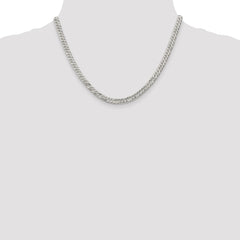 Sterling Silver 5.5mm Rambo Chain - 5