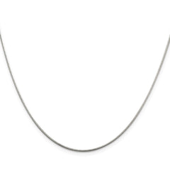Sterling Silver 1.2mm Patterned Diamond-cut Snake Chain - 5
