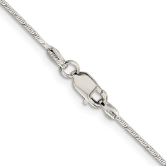 Sterling Silver 1.2mm Patterned Diamond-cut Snake Chain - 5