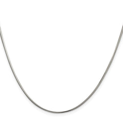 Sterling Silver 1.5mm Diamond-cut Flat Snake Chain - 2