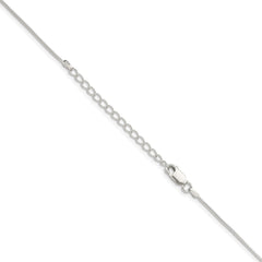 Sterling Silver .8mm Snake Chain w/2in ext.