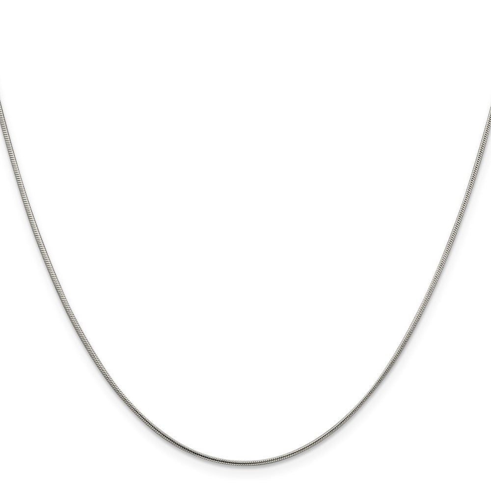 Sterling Silver 1mm Snake Chain - 6