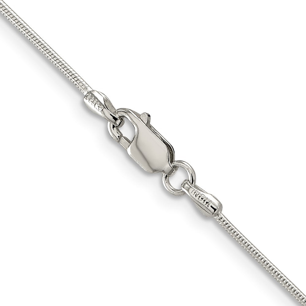 Sterling Silver 1mm Snake Chain - 6