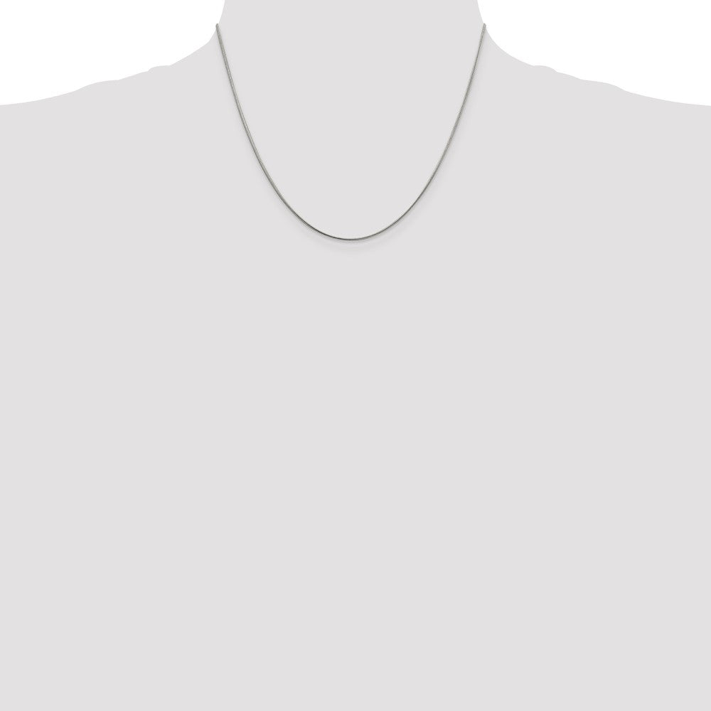 Sterling Silver 1mm Snake Chain - 4