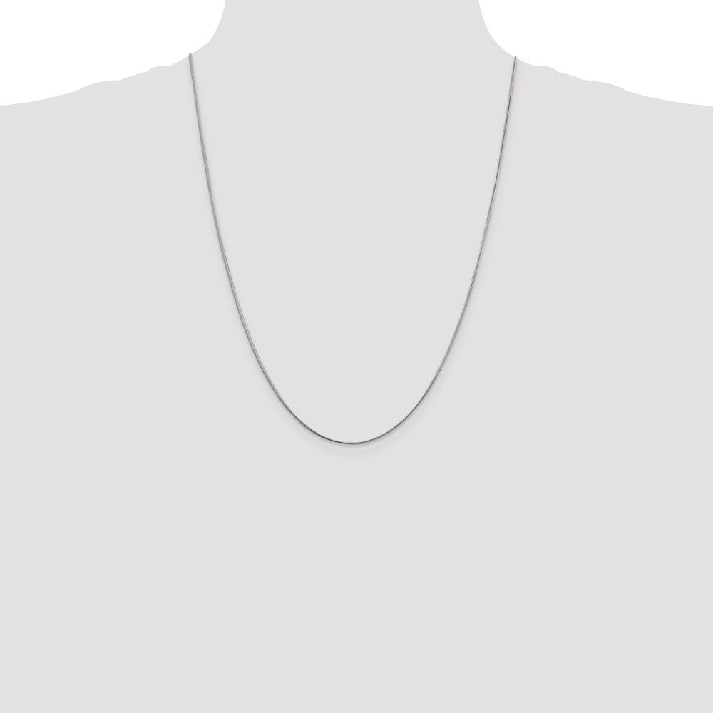 Sterling Silver 1mm Snake Chain - 8