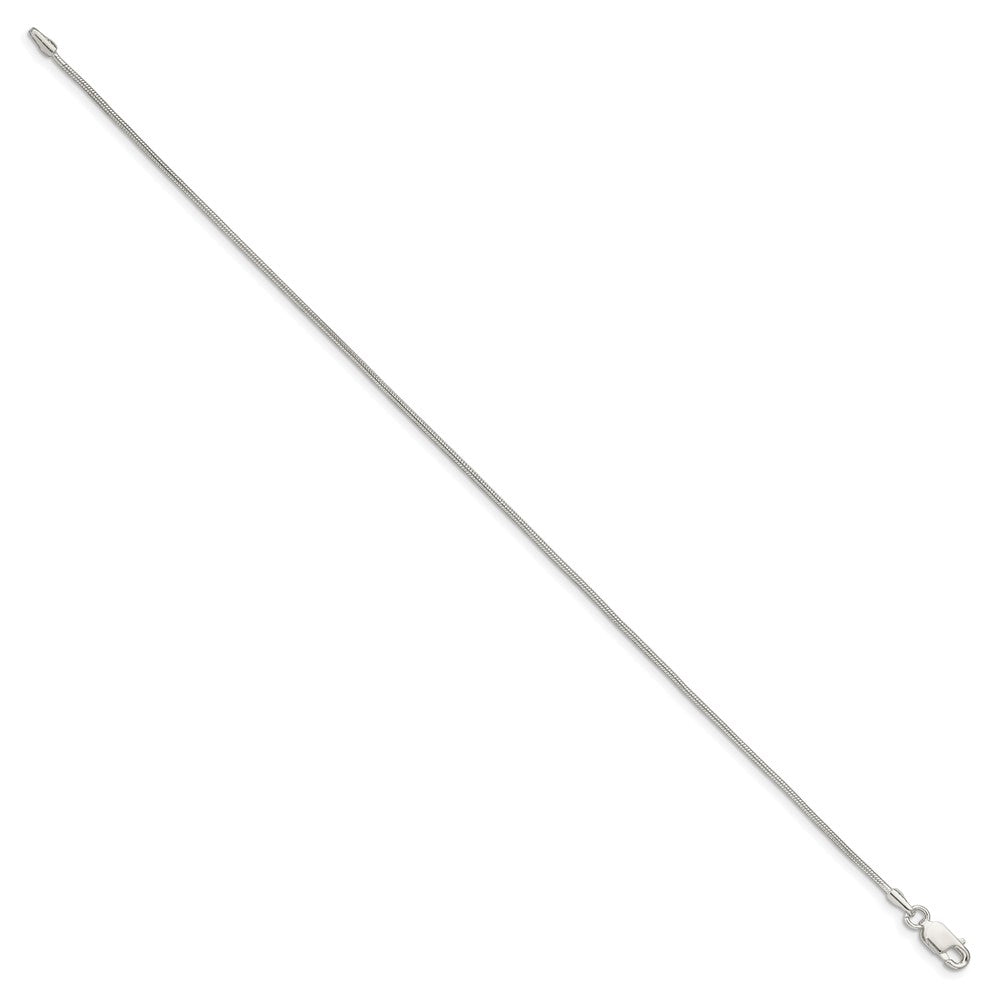 Sterling Silver 1mm Snake Chain - 5