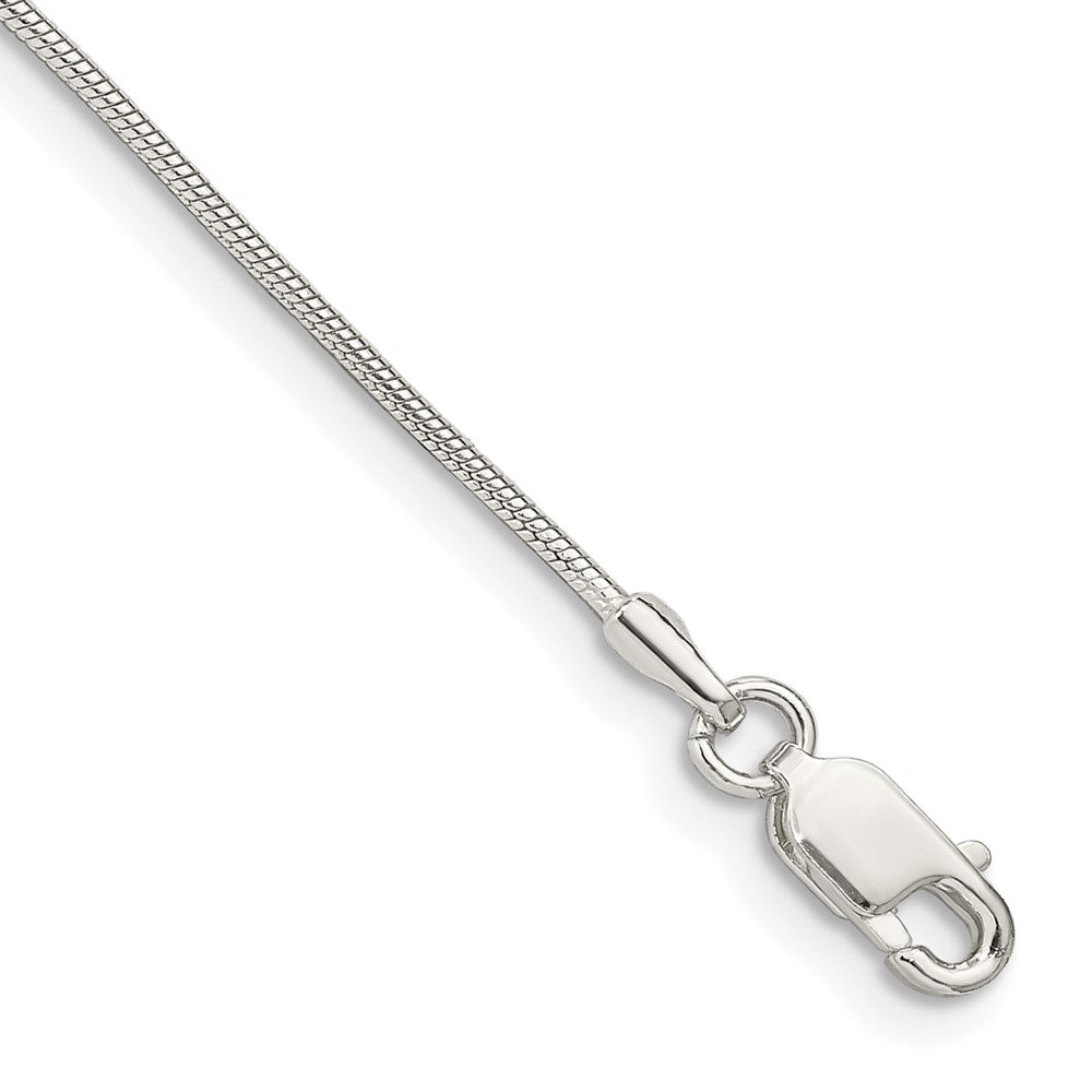 Sterling Silver 1mm Snake Chain - 5