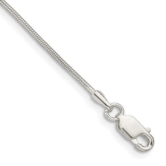 Sterling Silver 1mm Snake Chain - 5