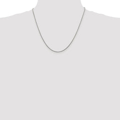 Sterling Silver Rhodium-plated 1.2mm Snake Chain - 5