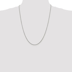 Sterling Silver Rhodium-plated 1.2mm Snake Chain - 6
