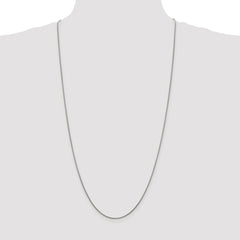 Sterling Silver Rhodium-plated 1.2mm Snake Chain - 7