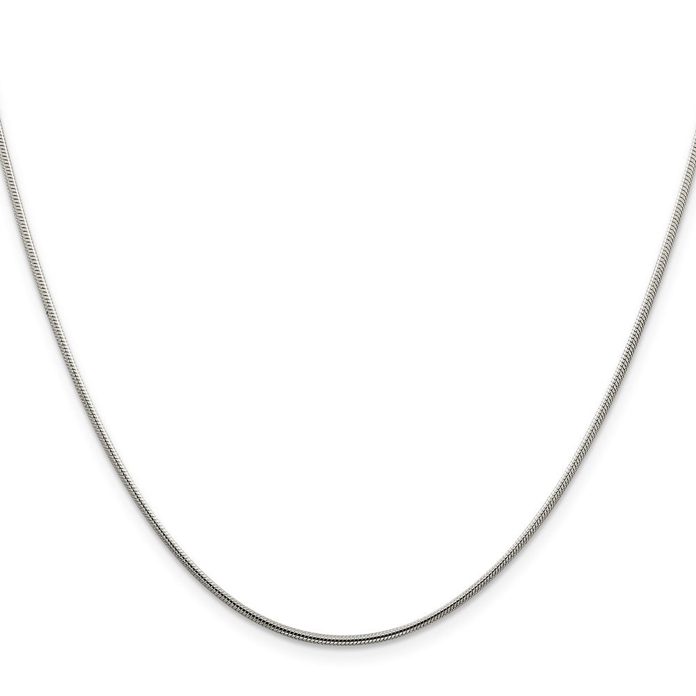 Sterling Silver 1.25mm Snake Chain - 8