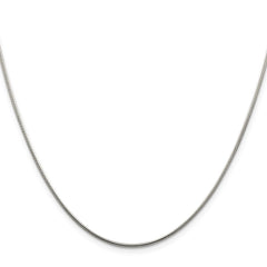 Sterling Silver 1.25mm Snake Chain w/2in ext.