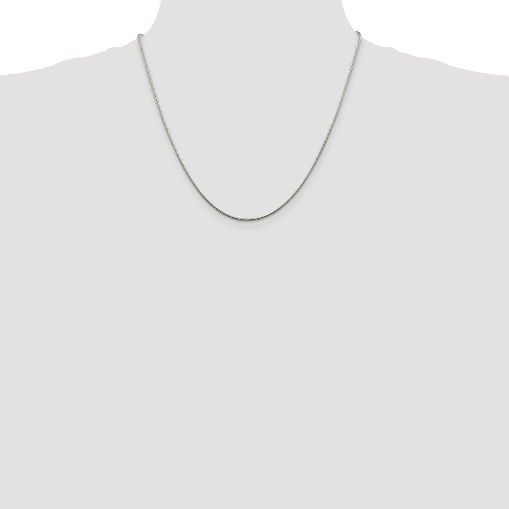 Sterling Silver 1.25mm Snake Chain - 8