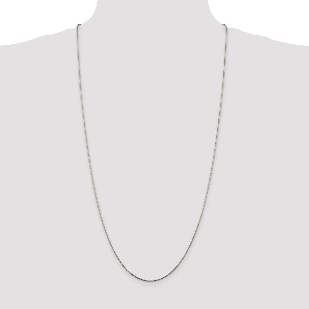 Sterling Silver 1.25mm Snake Chain - 5