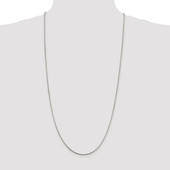Sterling Silver Rhodium-plated 1.5mm Snake Chain - 9