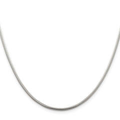 Sterling Silver 1.75mm Snake Chain - 8