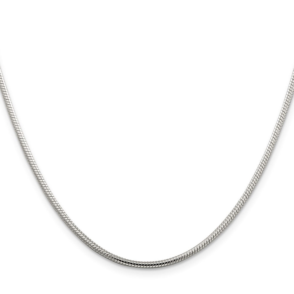 Sterling Silver 2mm Snake Chain - 9