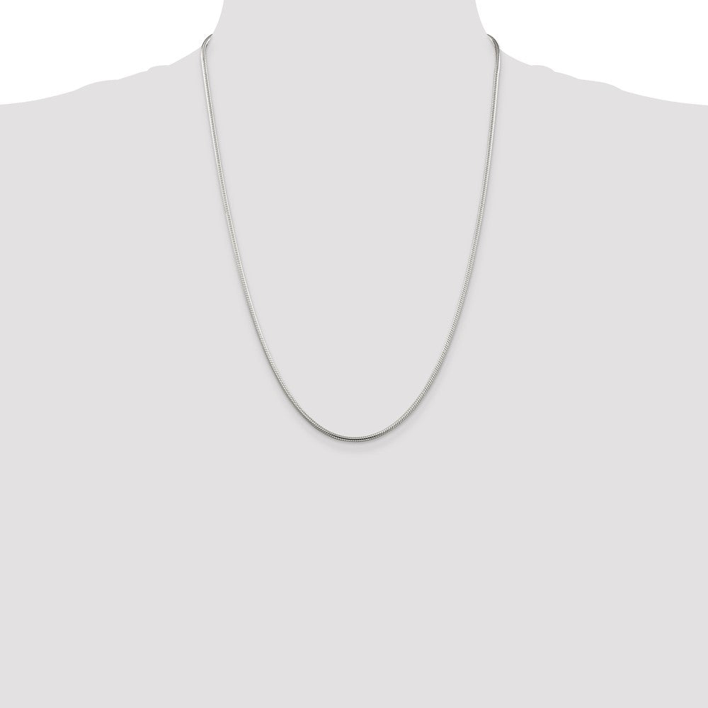 Sterling Silver 2mm Snake Chain - 3