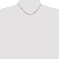 Sterling Silver Rhodium-plated 2mm Snake Chain - 7
