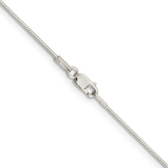 Sterling Silver 1mm Round Snake Chain - 5