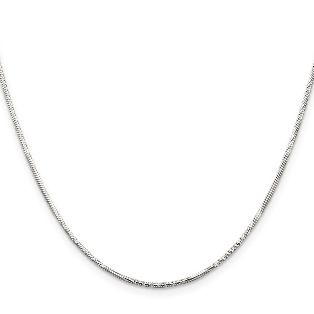 Sterling Silver 1.2mm Round Snake Chain - 9