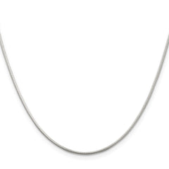 Sterling Silver 1.2mm Round Snake Chain - 9