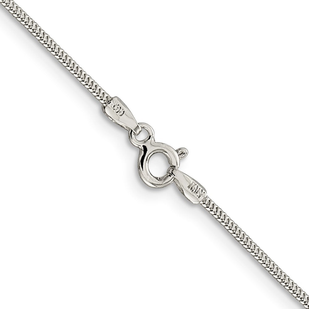 Sterling Silver 1.2mm Round Snake Chain - 9