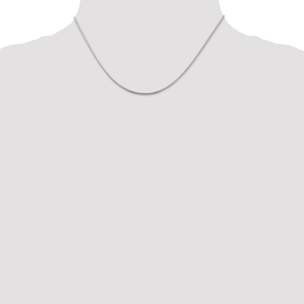 Sterling Silver 1.2mm Round Snake Chain - 3
