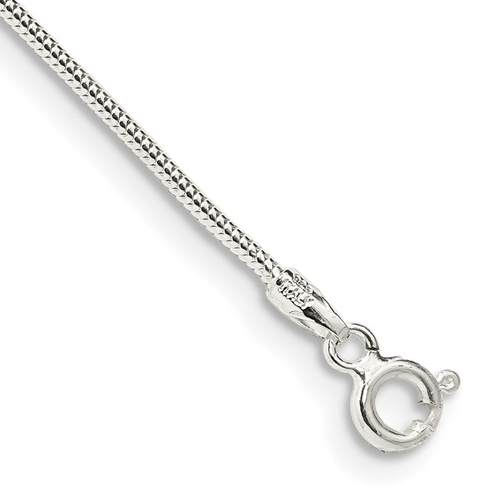 Sterling Silver 1.2mm Round Snake Chain - 8