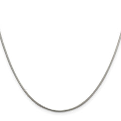 Sterling Silver 1.5mm Round Snake Chain - 8
