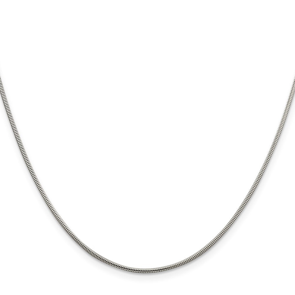Sterling Silver 1.5mm Round Snake Chain - 6