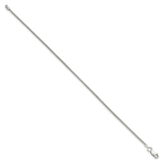Sterling Silver 1.5mm Round Snake Chain Anklet