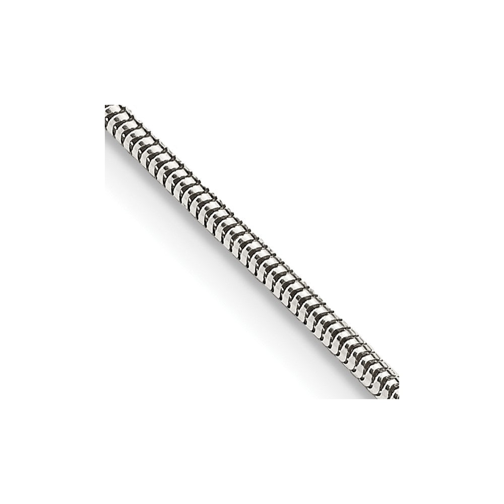 Sterling Silver 1.5mm Round Snake Chain - 7