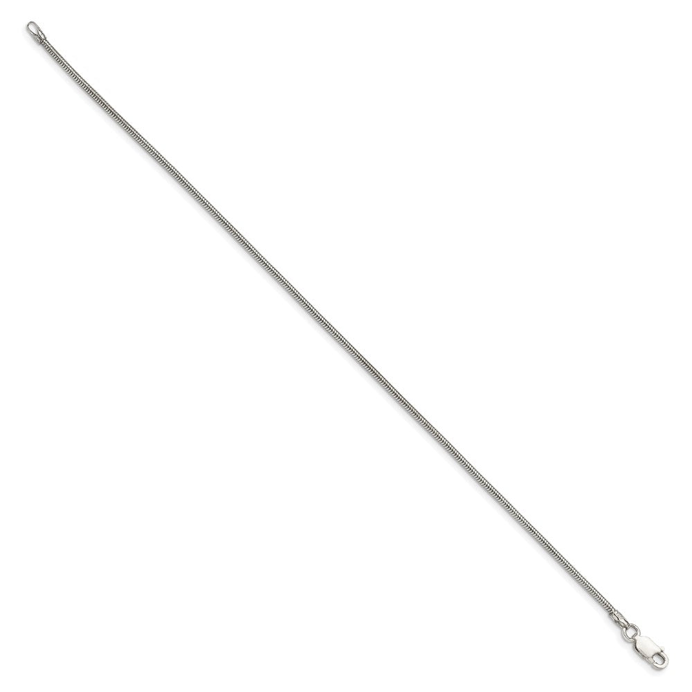 Sterling Silver 1.6mm Round Snake Chain - 7