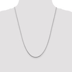 Sterling Silver 2mm Round Snake Chain - 9