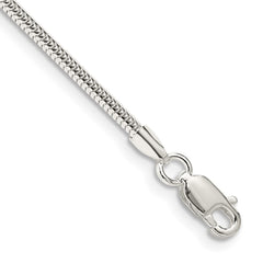 Sterling Silver 2mm Round Snake Chain - 10