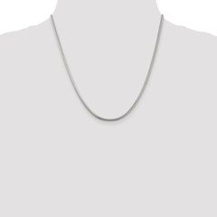 Sterling Silver 2.5mm Round Snake Chain - 9
