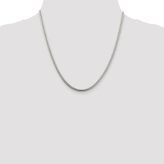 Sterling Silver 3mm Round Snake Chain - 7