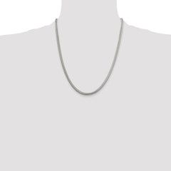 Sterling Silver 4mm Round Snake Chain - 7