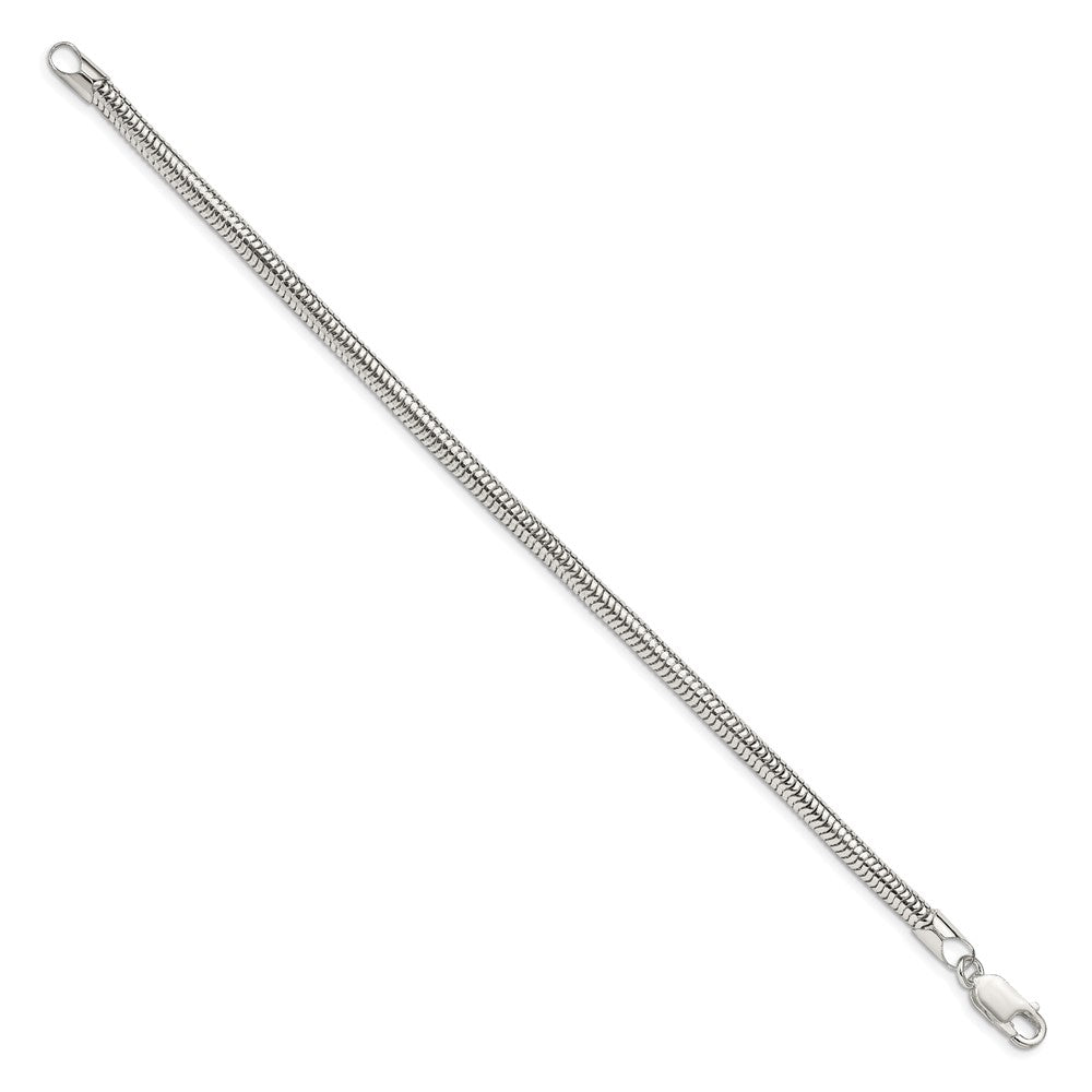 Sterling Silver 4mm Round Snake Chain - 5