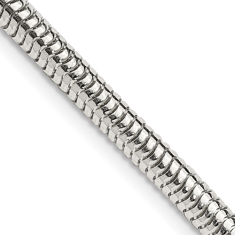 Sterling Silver 4mm Round Snake Chain - 7