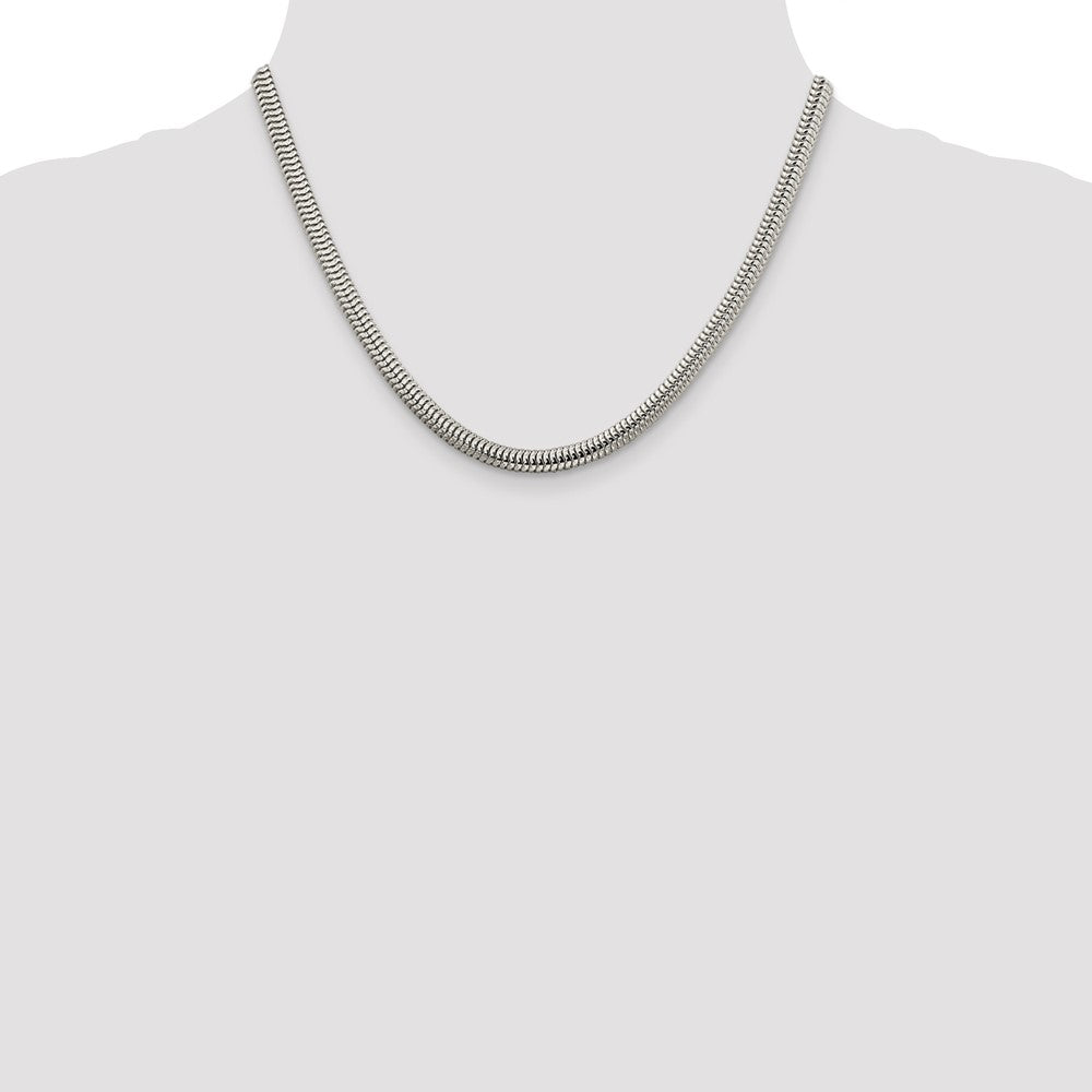 Sterling Silver 5mm Round Snake Chain - 3