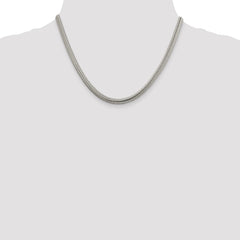 Sterling Silver 5mm Round Snake Chain - 3