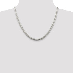 Sterling Silver 6mm Round Snake Chain - 2