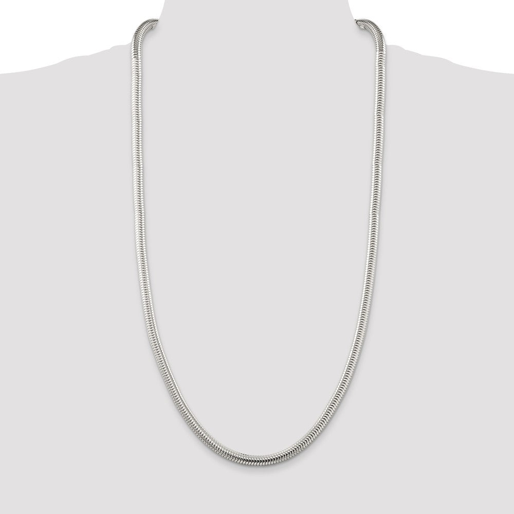 Sterling Silver 6mm Round Snake Chain