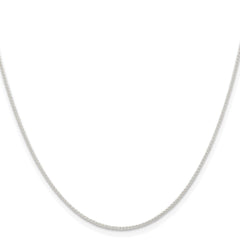 Sterling Silver Rhodium-plated 1mm Round Spiga Chain - 3