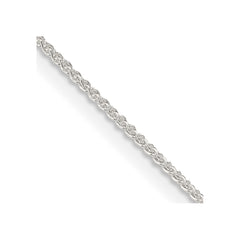 Sterling Silver 1mm Round Spiga Chain - 11