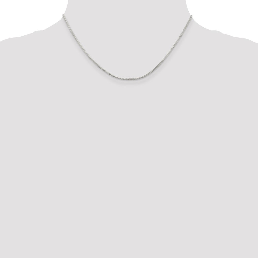 Sterling Silver 1.25mm Round Spiga Chain - 9